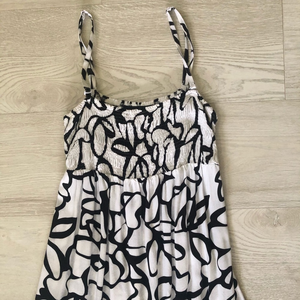 INC International Concepts Maxi Smocked Ruffle Dress - Picture 3 of 16